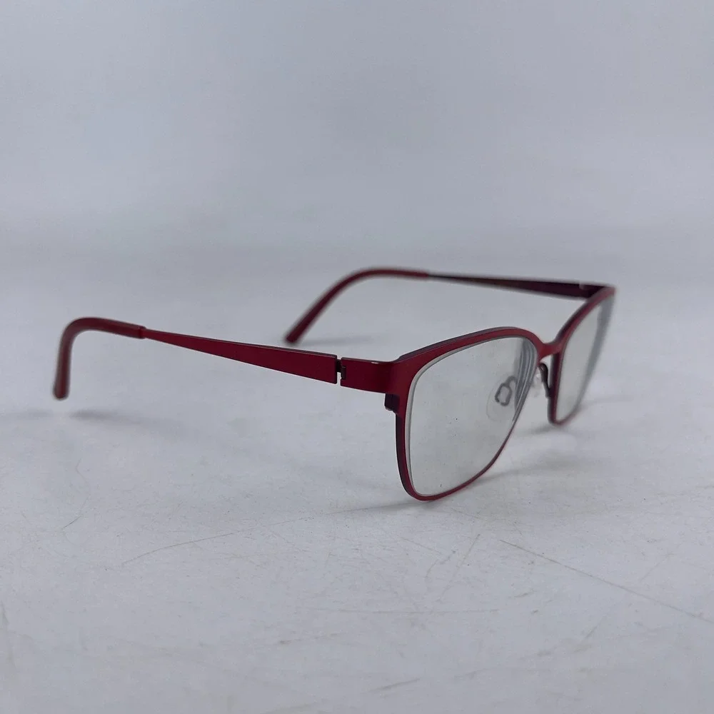 Bevel Claire G‎ 8738 Womens Eyeglasses Frame Red Metal Full Rim Cat Eye 53-16